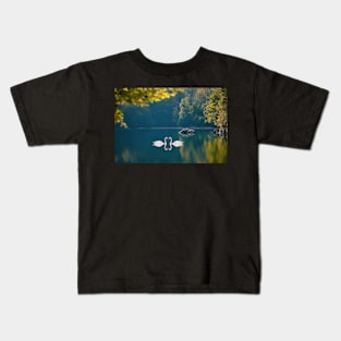 Mating Swans Kids T-Shirt